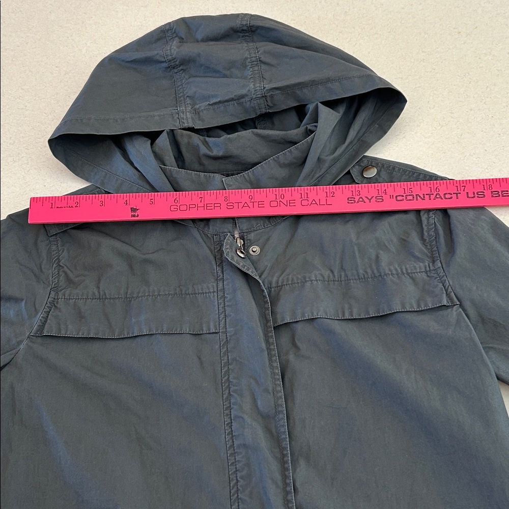 Forever 21 Gray Hooded Longline Full Zip Full Snap Parka KING Utility Jacket - Picture 15 of 15